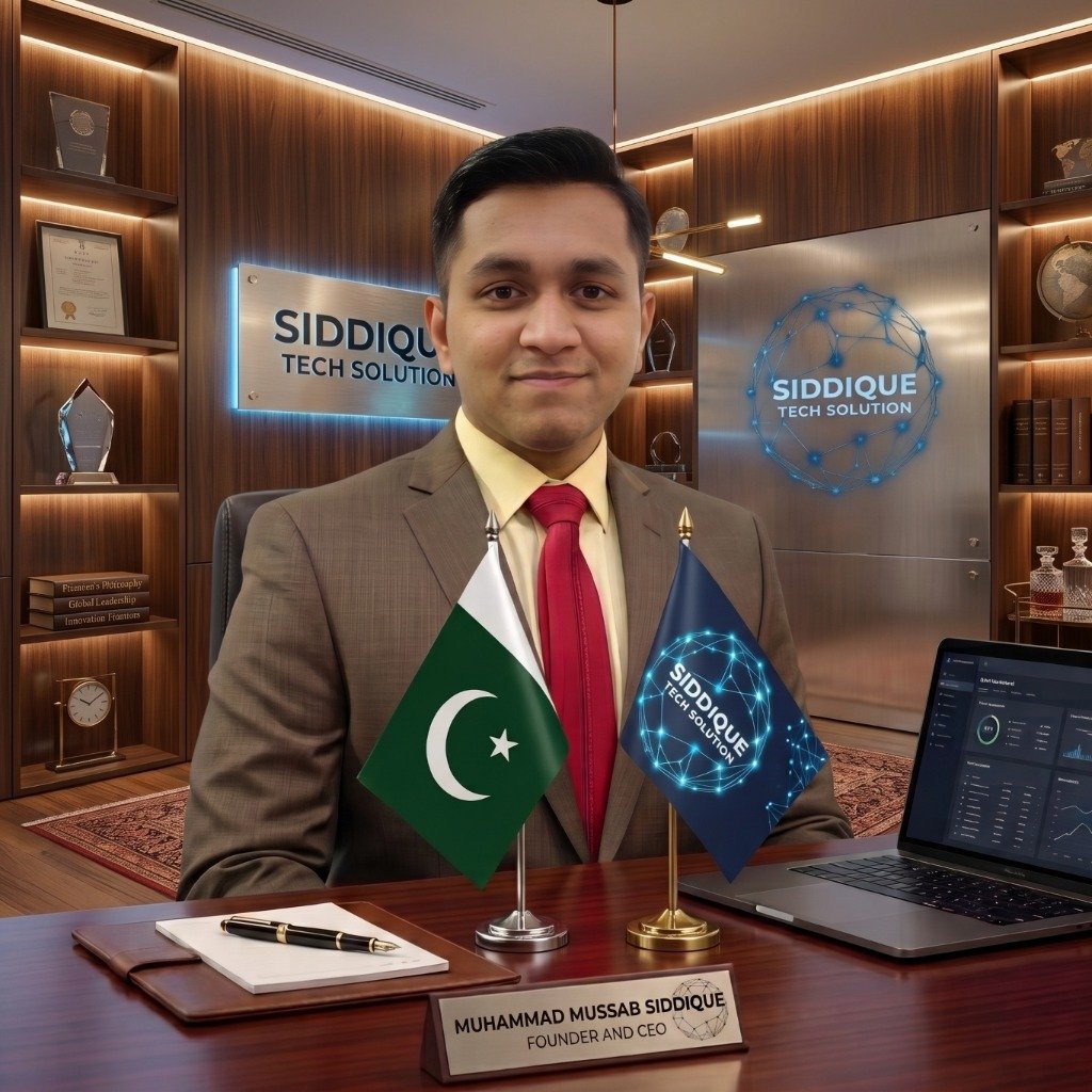 Muhammad Mussab Siddique, Founder and CEO of Siddique Tech Solution